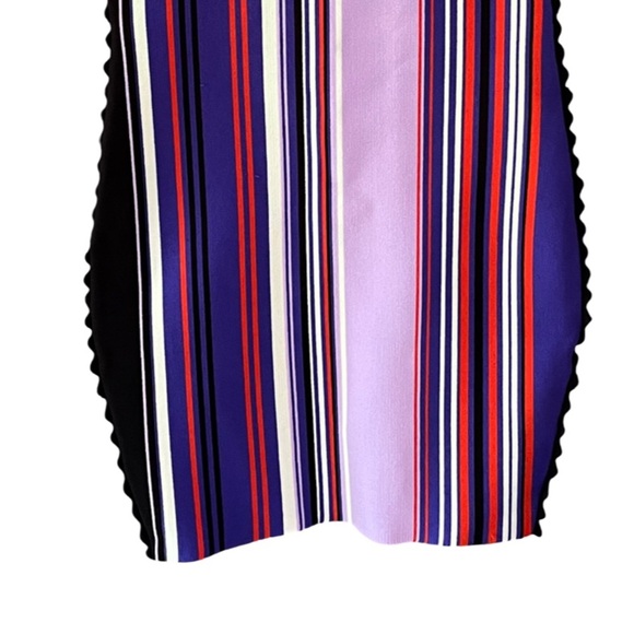Opening Ceremony Stripe Knit Off Shoulder Dress Purple Multicolor – Size S NWT - Picture 7 of 16